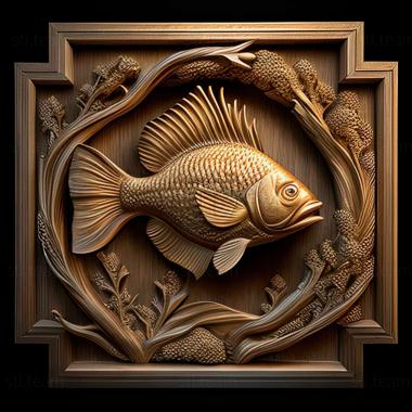 3D модель Золотая ореховая рыба (STL)